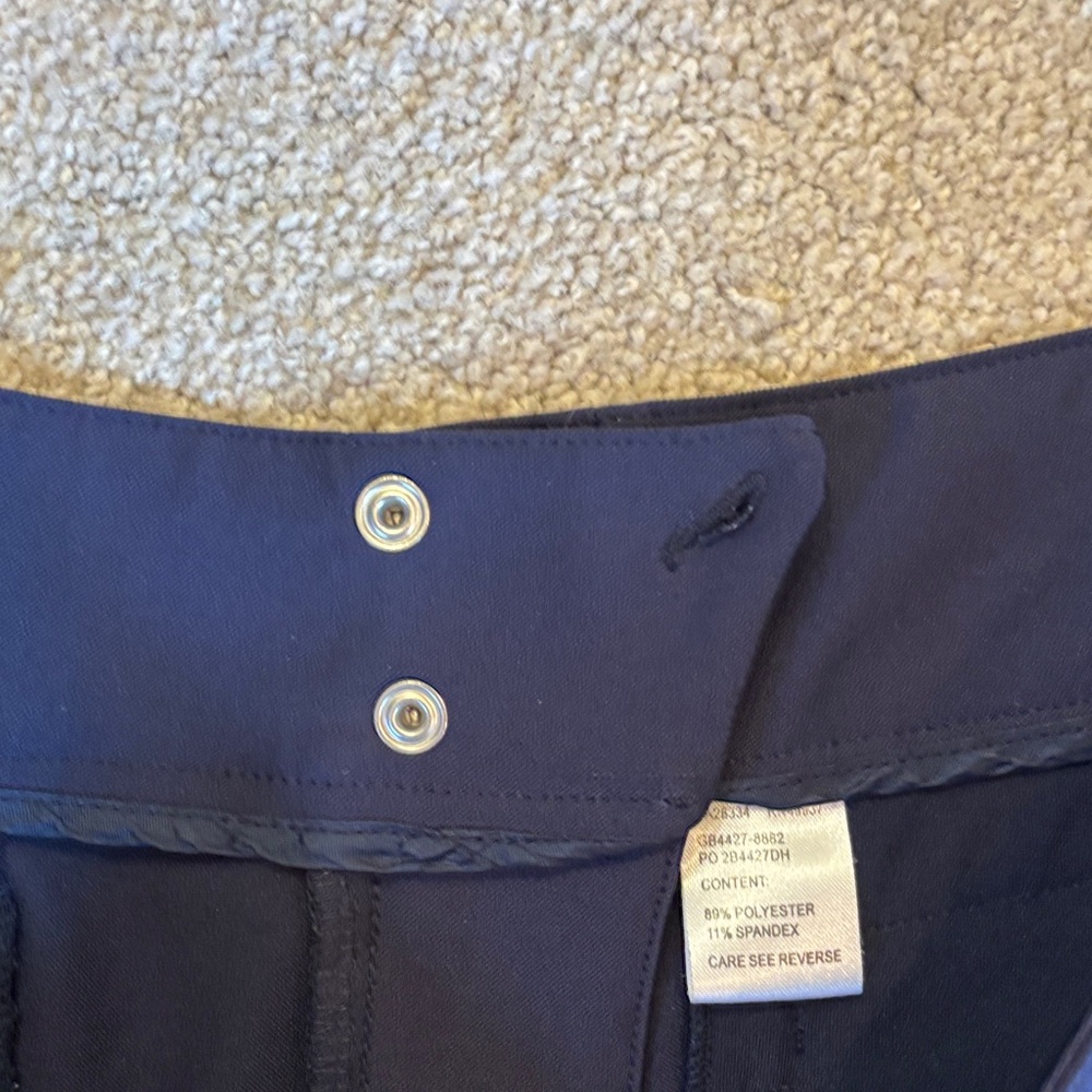 Tail Women's Dark Blue Capris with Button Accents - Picture 7 of 9